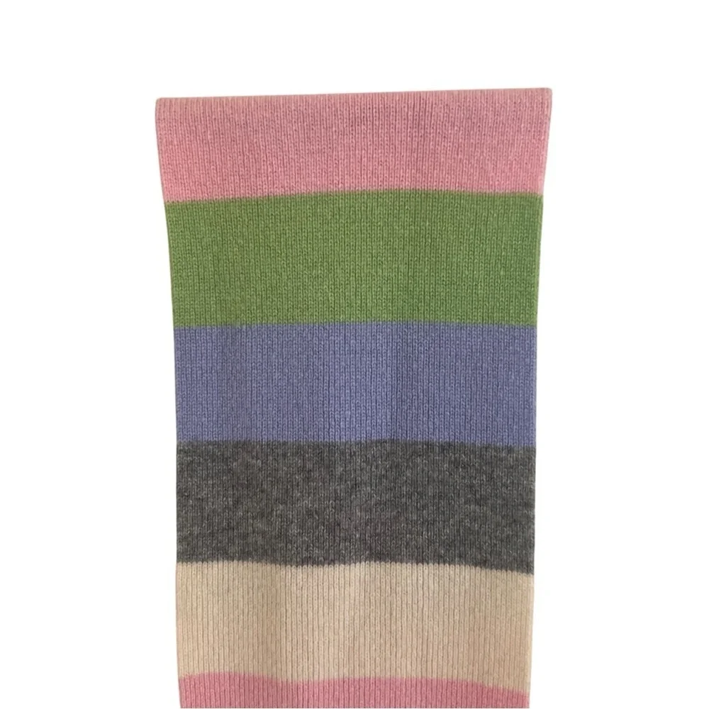 Lands End Striped Short Scarf